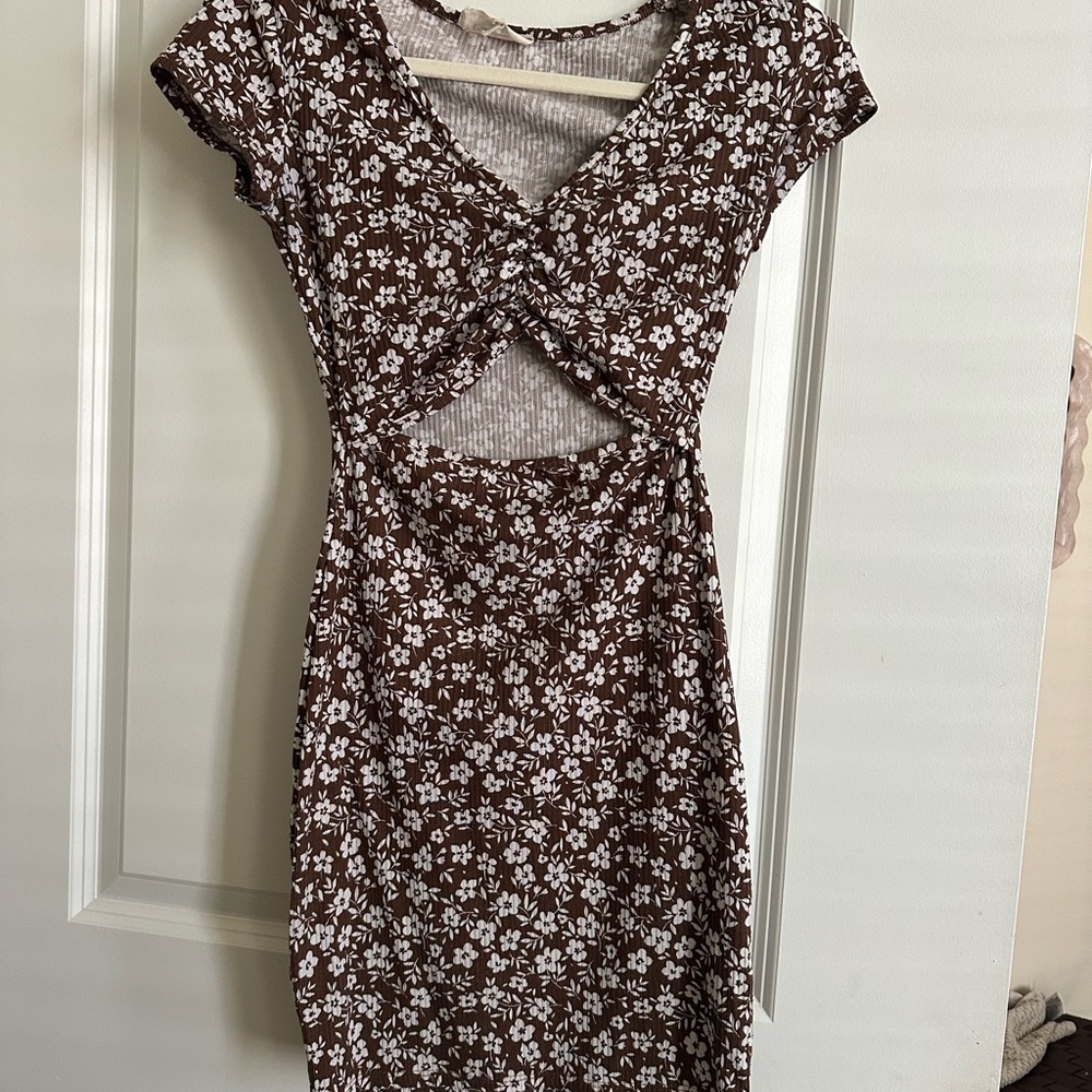 Floral Brown Dress